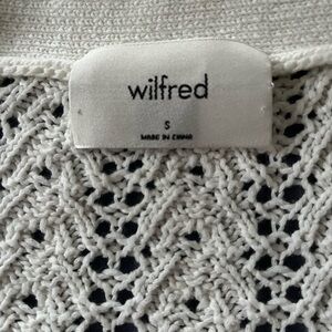 Wilfred Cream Knit Patterned Top